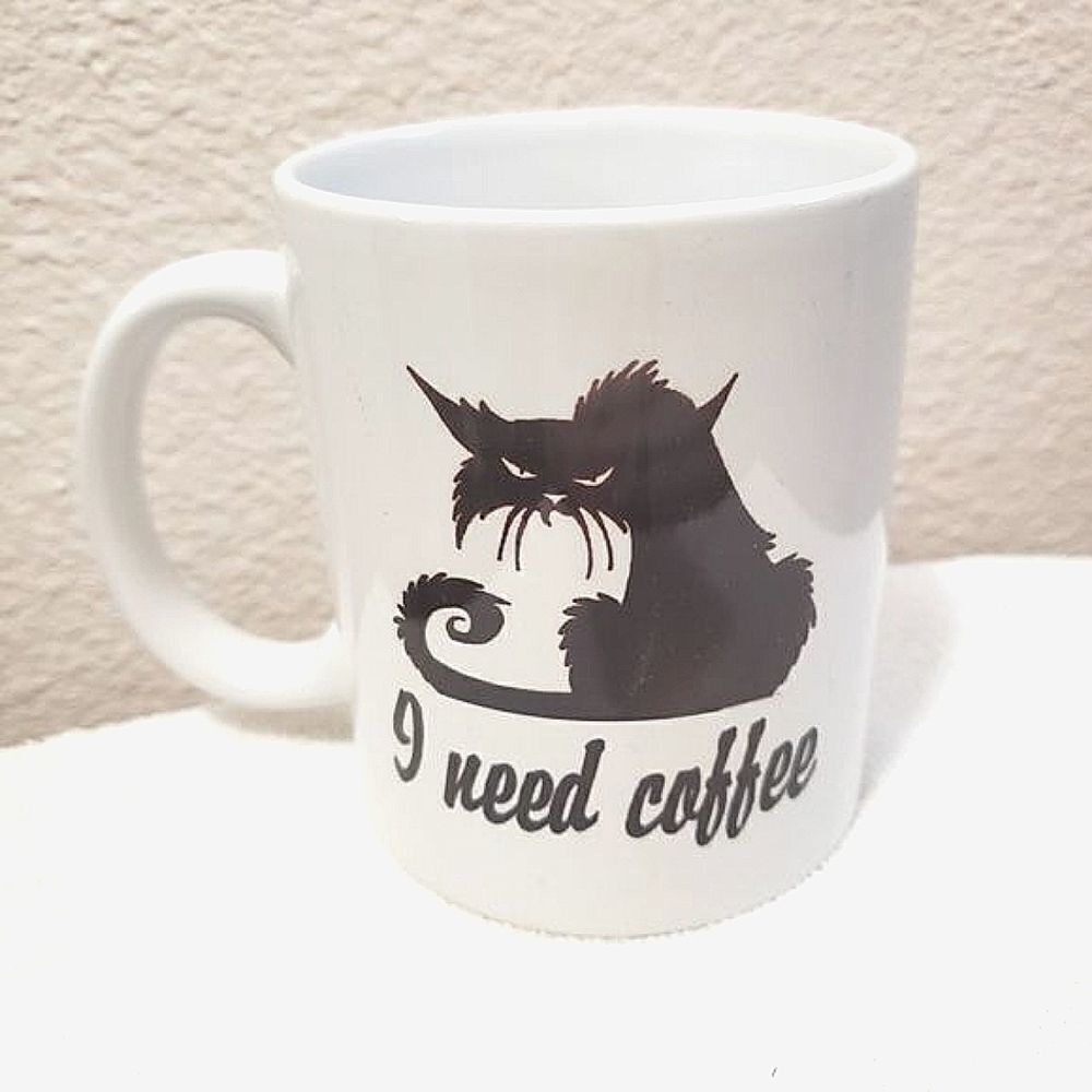 * Coffee mug, I need coffee